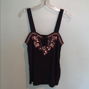 AEO SOFT & SEXY LACE UP TANK TOP